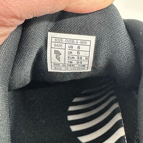 R.A.D One V2 Unisex Black and Gum Performance Gym Training Competition Shoe - Picture 3 of 13